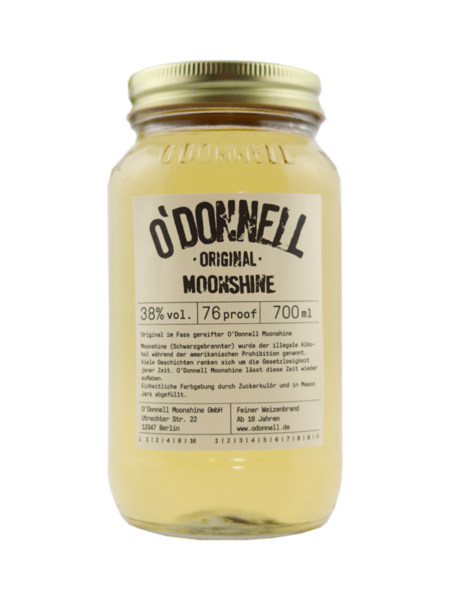 O'Donnell Original Moonshine 0,7L, 38% Vol.