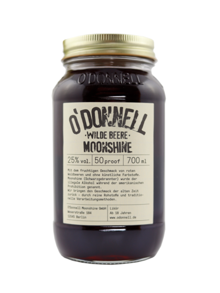 O'Donnell Wilde Beere Moonshine 0,7L, 25% Vol.